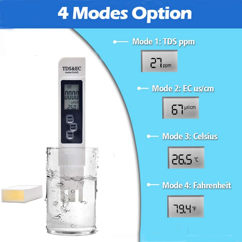 Digital TDS EC Water Tester Me - Ph Meter Digital Water Tester 评论和价格